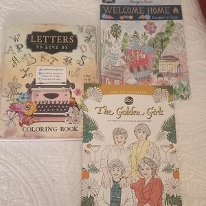 Adult Coloring Book Lot